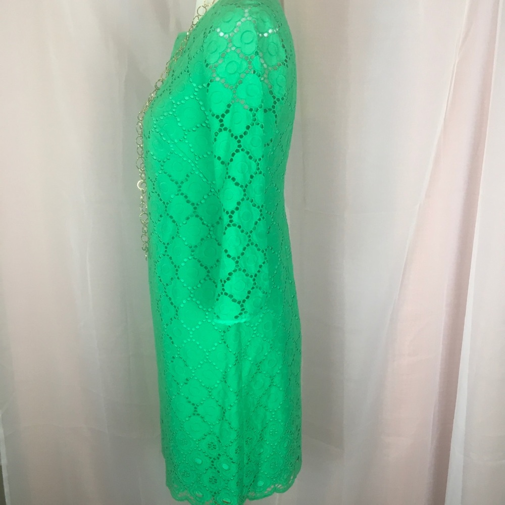 Talbots Cutwork Shift Dress 4 FREE SHIP - Picture 2 of 5
